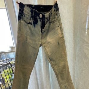 J brand crop jeans acid wash